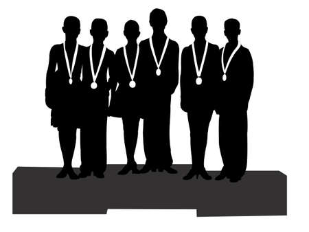 the winners at the sport, icon, vectorのイラスト素材