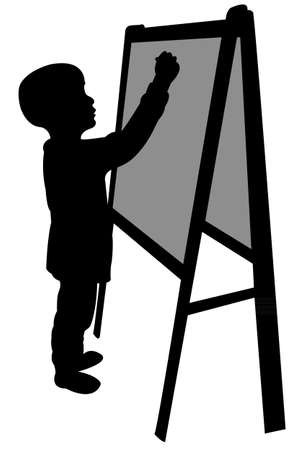 writing on the board sizeのイラスト素材