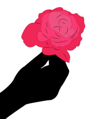 Rose for you, invitation card, vector illustration design.のイラスト素材