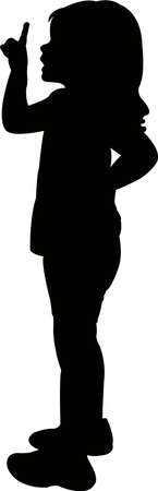girl body silhouette vectorのイラスト素材
