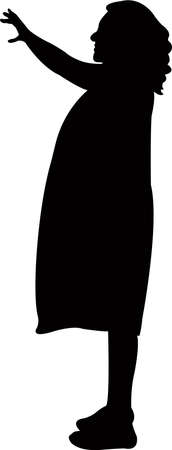A woman body silhouette vectorのイラスト素材