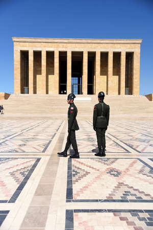 Ankara / Turkey-08,13,2018 Mausoleum of. The Turkish Republic.のeditorial素材