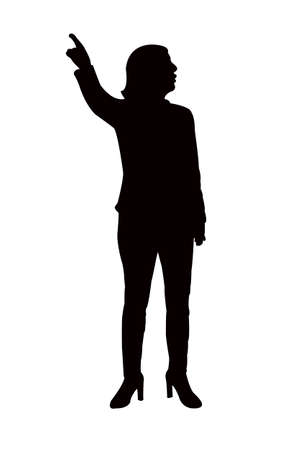 a woman body silhouette vectorのイラスト素材