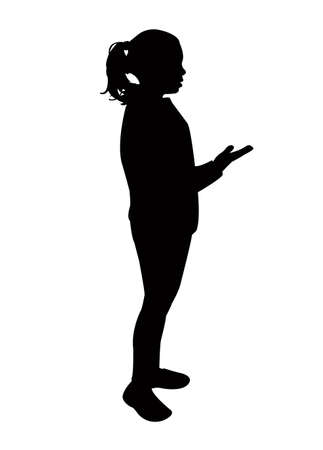 a girl body silhouette vectorのイラスト素材