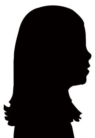a girl body silhouette vectorのイラスト素材