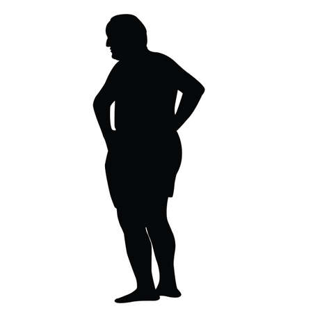 a man body silhouette vectorのイラスト素材