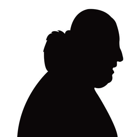 a woman head silhouette vectorのイラスト素材