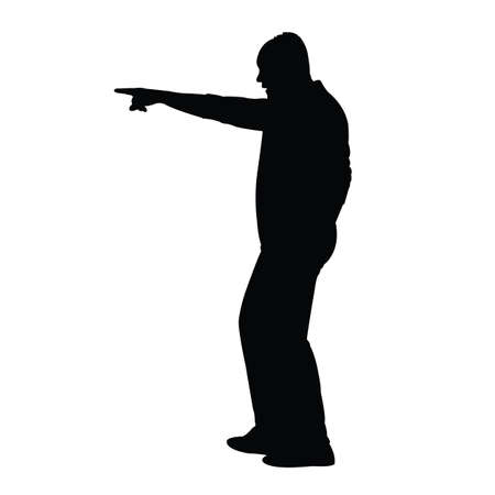 a man body silhouette vectorのイラスト素材
