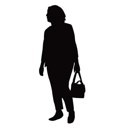 a woman body silhouette vectorのイラスト素材