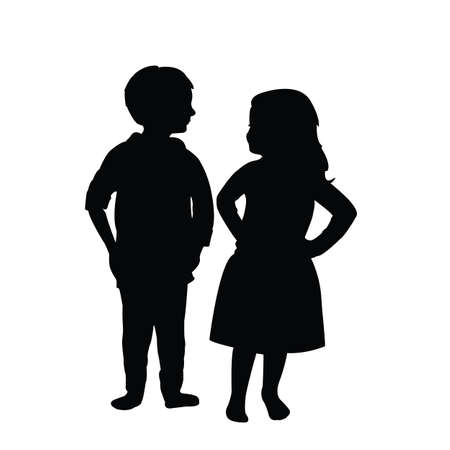 children body silhouette vectorのイラスト素材