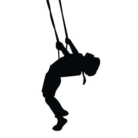 a girl body silhouette vectorのイラスト素材