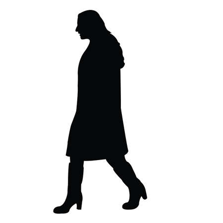 a woman body silhouette vectorのイラスト素材