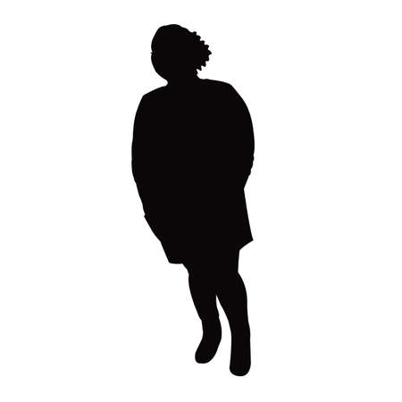 a woman body silhouette vectorのイラスト素材
