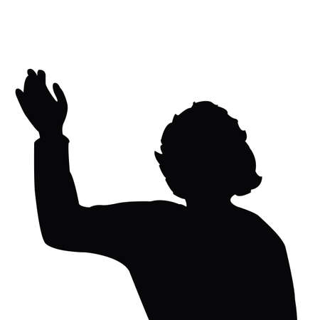 a woman head silhouete vectorのイラスト素材