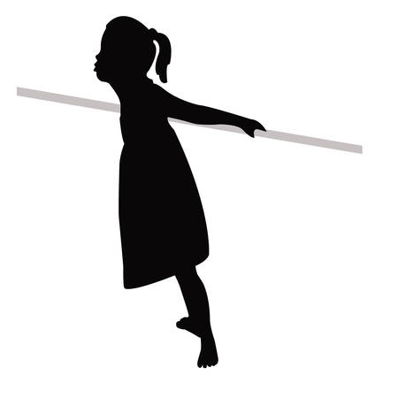 a girl body silhouette vectorのイラスト素材