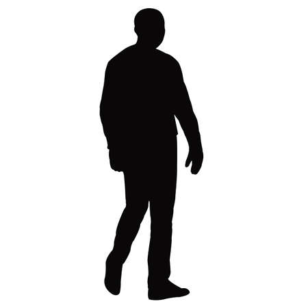a man body silhouette vectorのイラスト素材