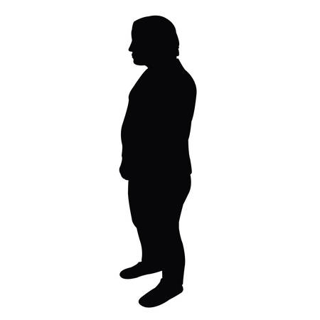 a woman body silhouette vectorのイラスト素材