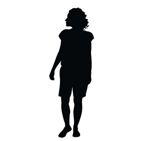 a woman body silhouette vectorのイラスト素材