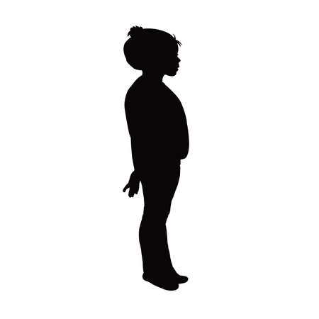 a girl body silhouette vectorのイラスト素材