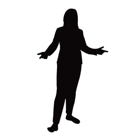 a woman body silhouette vectorのイラスト素材