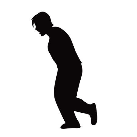 a woman body silhouette vectorのイラスト素材