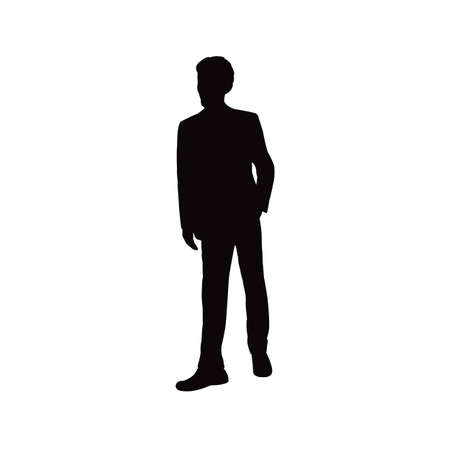 a man body silhouette vectorのイラスト素材