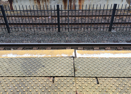 Exterior commuter rail station in Concord, Massachusettsの写真素材