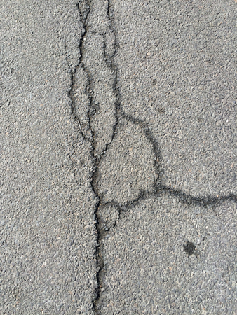 Cracks in pavementの写真素材
