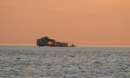 house on stilts, Biscayne Bayの写真素材