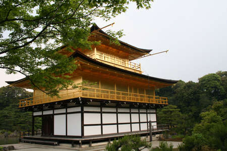 Japan, Kyoto, Gold Pavilionの写真素材