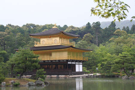 Japan, Kyoto, Gold Pavilionの写真素材