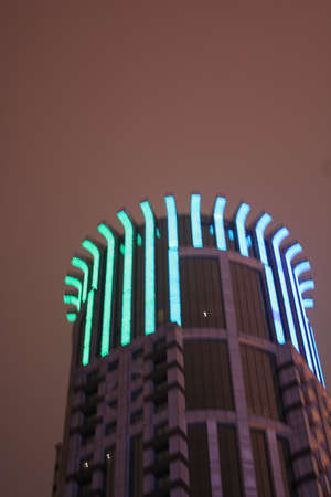 View from Hotel window, Shanghai, Chinaの写真素材