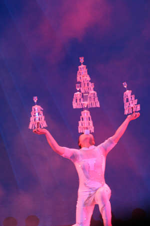 Acrobatic Show, Shanghai, China の写真素材