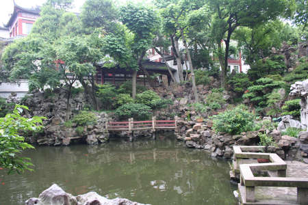 Shanghai, China, Yu Gardensの写真素材