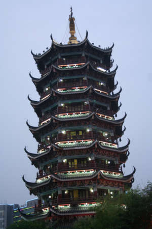 Guilin, China, pagodaの写真素材