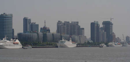 Shanghai, China, the Bund の写真素材