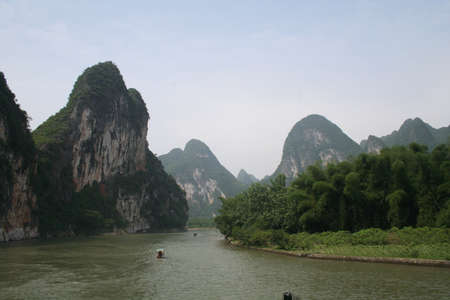 Guilin,  China, Li Riverの写真素材