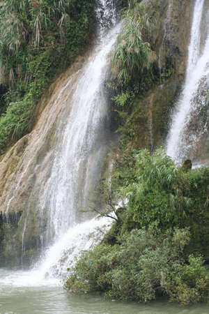 Guilin, China, Li River, waterfallの写真素材