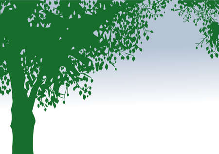 Lonely vector tree のイラスト素材