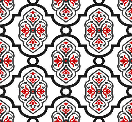 Damask seamless patternのイラスト素材