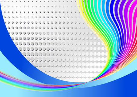 Rainbow swirl backgroundのイラスト素材