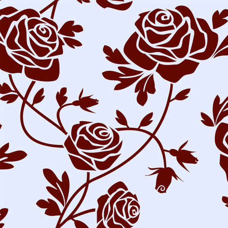 Roses tileのイラスト素材