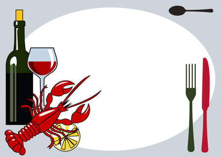 Gourmet backgroundのイラスト素材