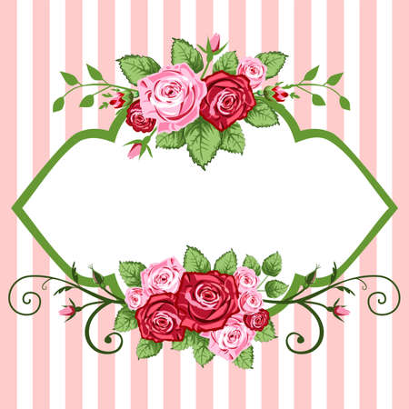 Roses vintageのイラスト素材