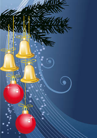 Christmas blue backgroundのイラスト素材