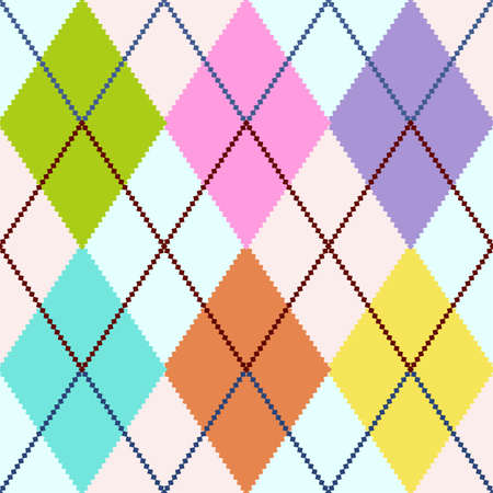 Vector colorful argyleのイラスト素材