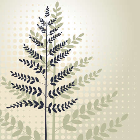 Plants silhouettesのイラスト素材