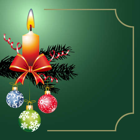 Christmas decorationのイラスト素材