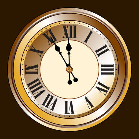 Antique clockのイラスト素材