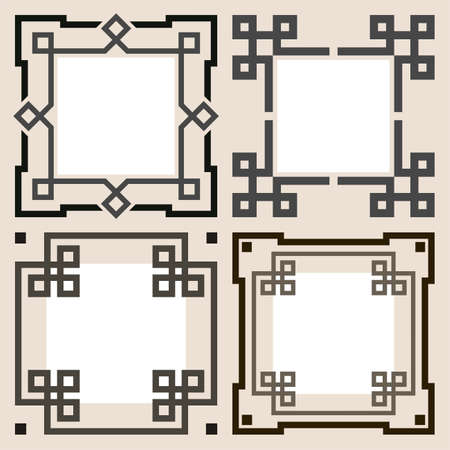 Set of framesのイラスト素材